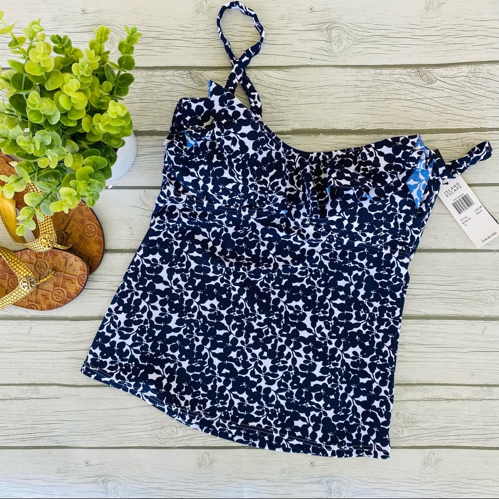 Island Escape Bella Floral Tahiti Tankini Top 12
